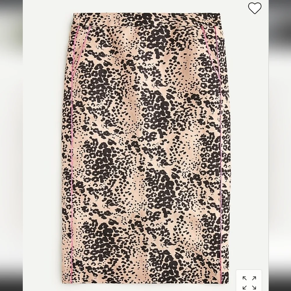 J.CREW Leopard Pencil Skirt, Size 4